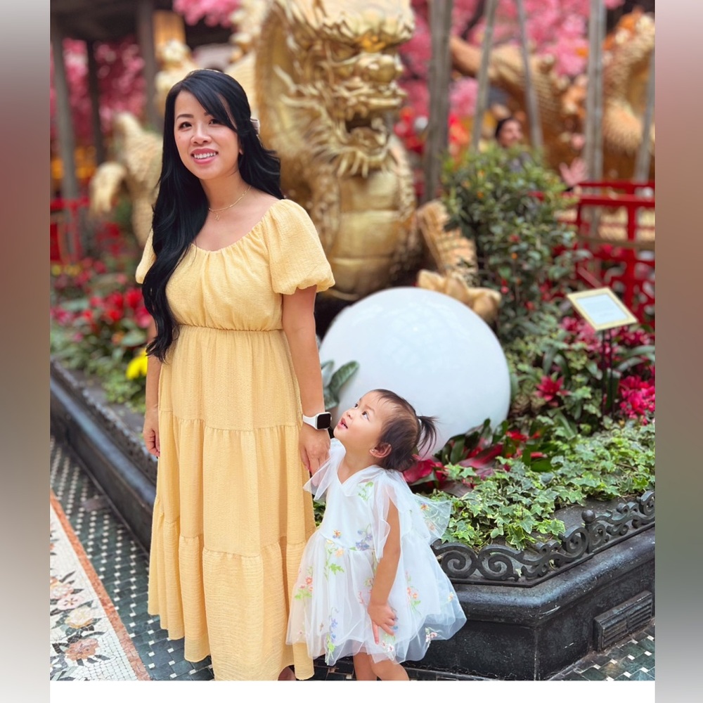Astr Yellow Midi Dress